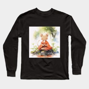 Mediation Cat Long Sleeve T-Shirt